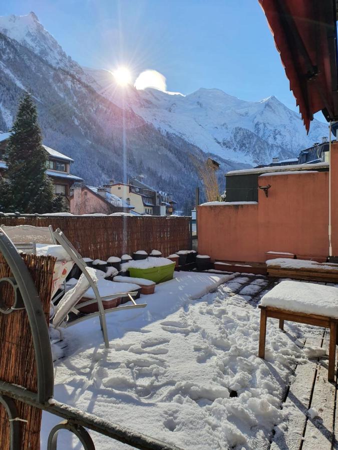 Chamonix Hyper Centre . Terrasse Vue Mont Blanc . Parking Apartment Екстериор снимка